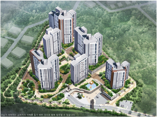 포스코건설이 다음달 분양하는 '더샵 양평리버포레' 조감도. <포스코건설 제공>